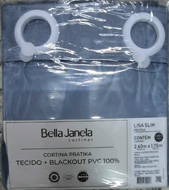 Cortina Pratika Blackout Lisa Slim 2,60cm x 1,70cm - Irmãs Têxtil