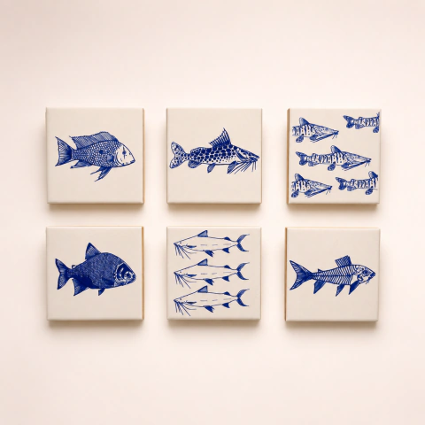 AZULEJO PEIXE PINTURA