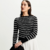 BLUSA TRICOT BÁSICO LISTRADA SHOULDER 012514830012 - comprar online