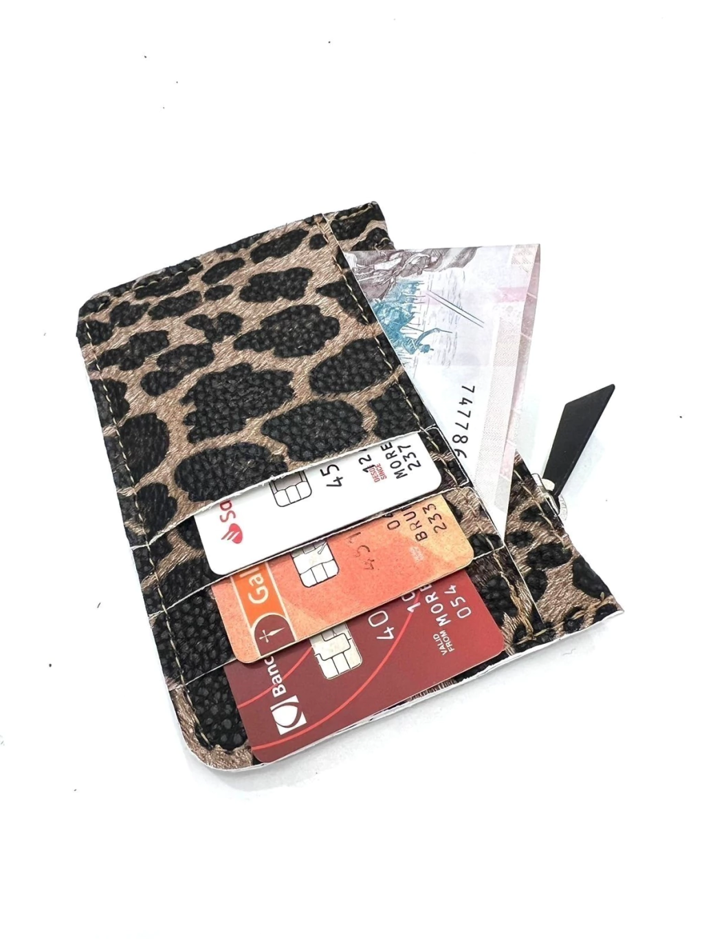 tarjetero fleur animal print