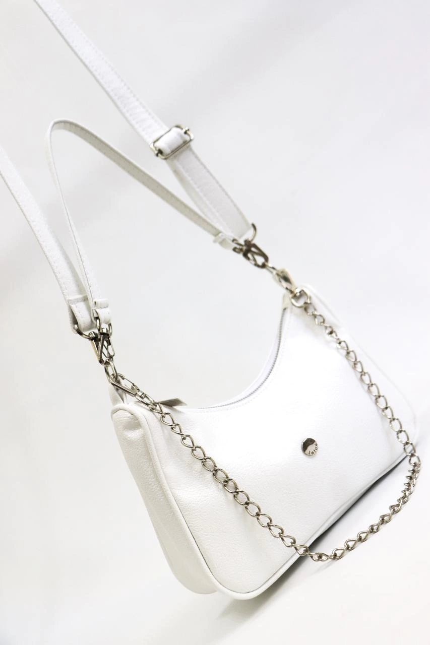 cartera baguette margot blanca