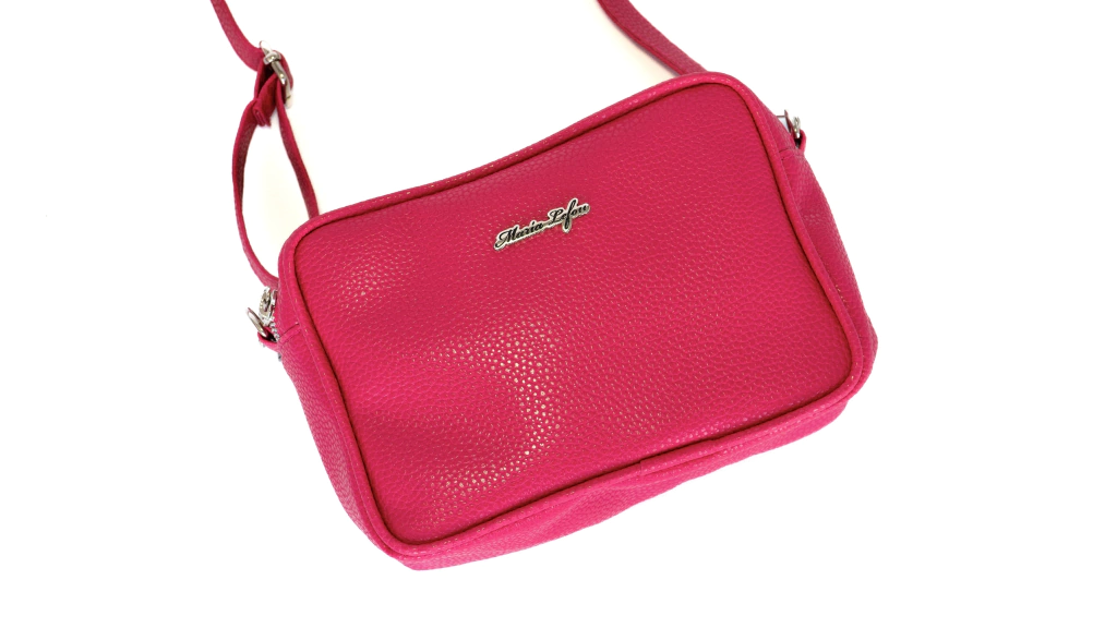 bandolera alice eco cuero fucsia