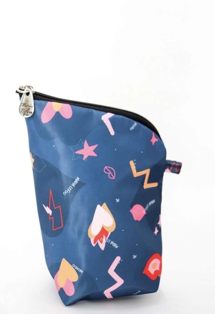 Yerbero estampado azul