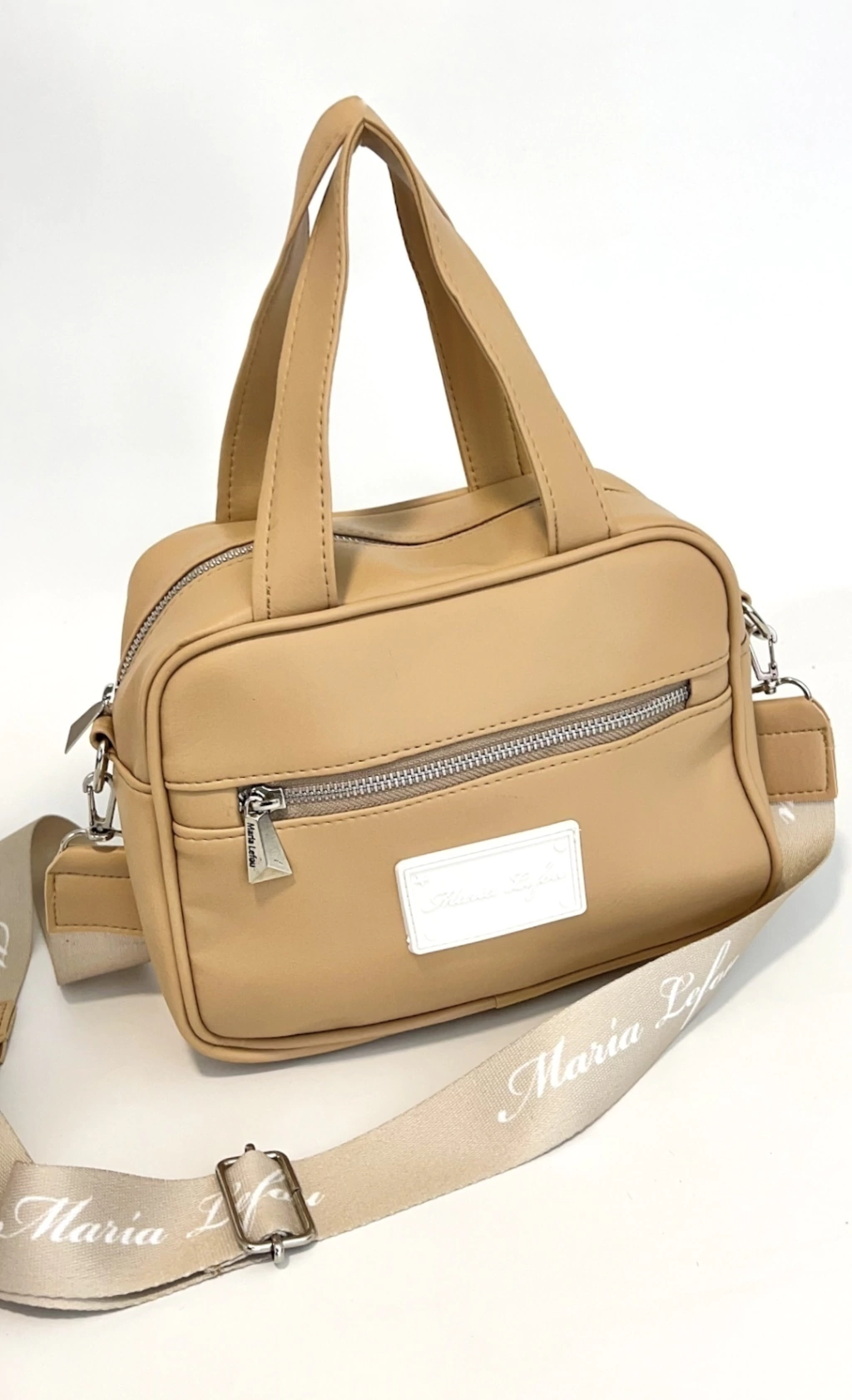 Bandolera Lena beige claro