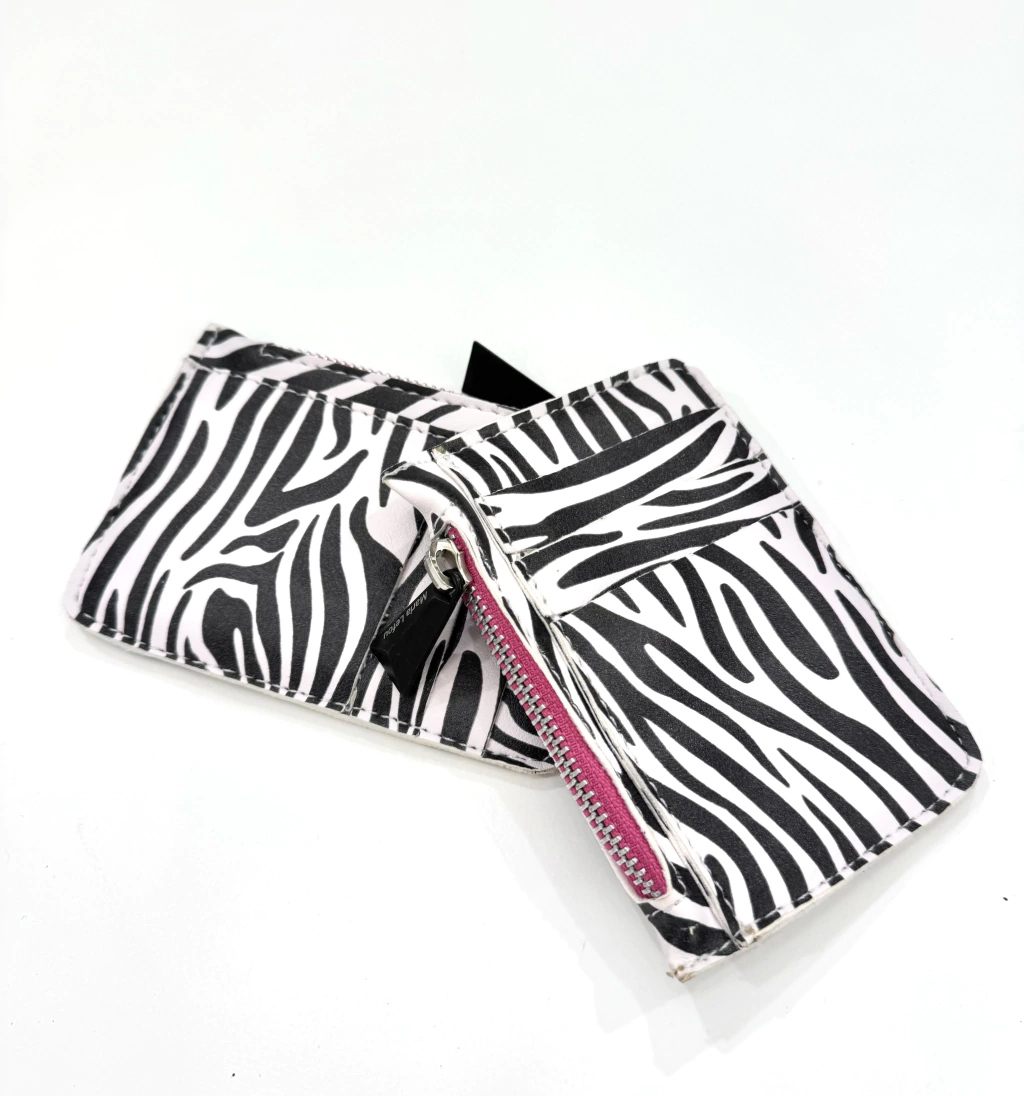 tarjetero fleur zebra