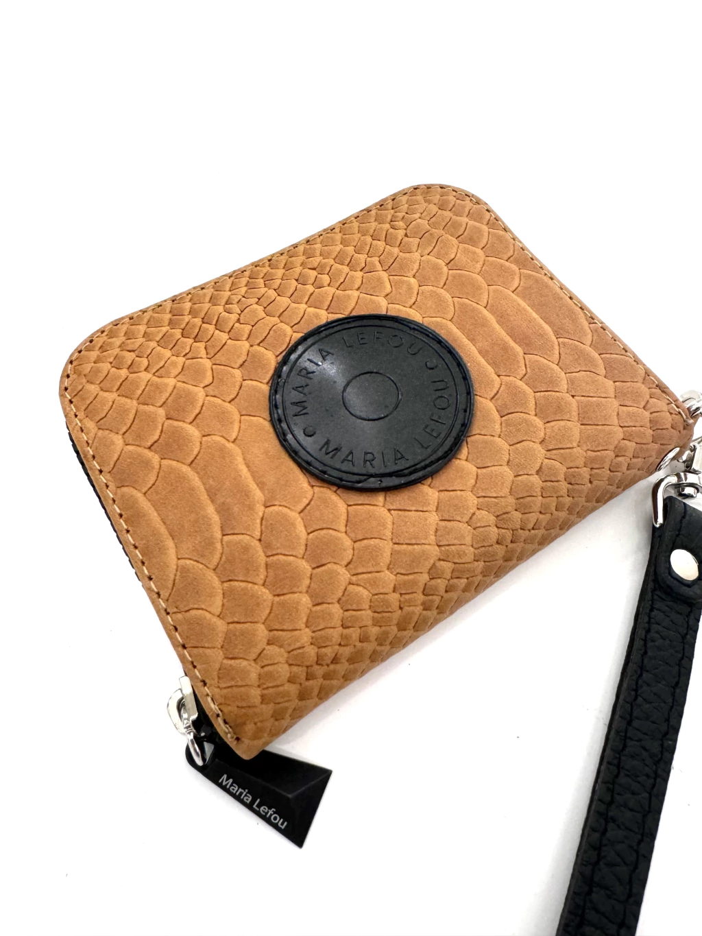 billetera olivia suela combinada con negro