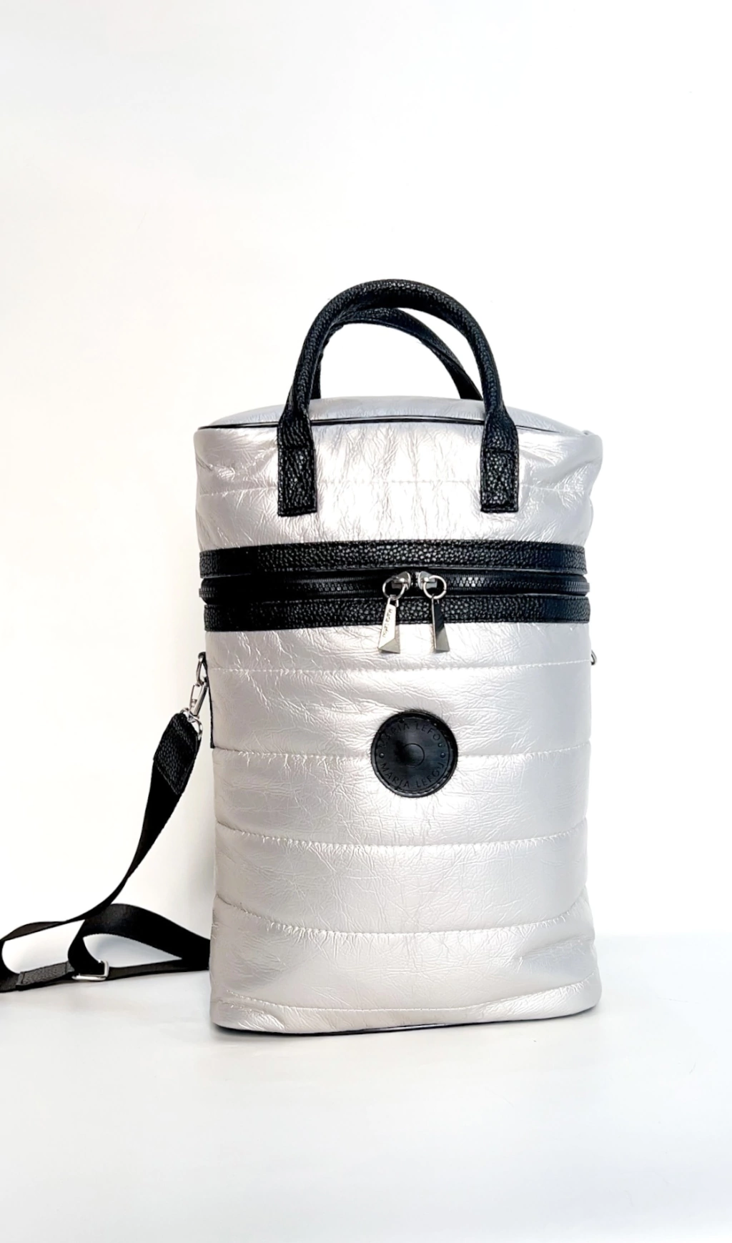 Mochila/ Bolso matero Cloe plata