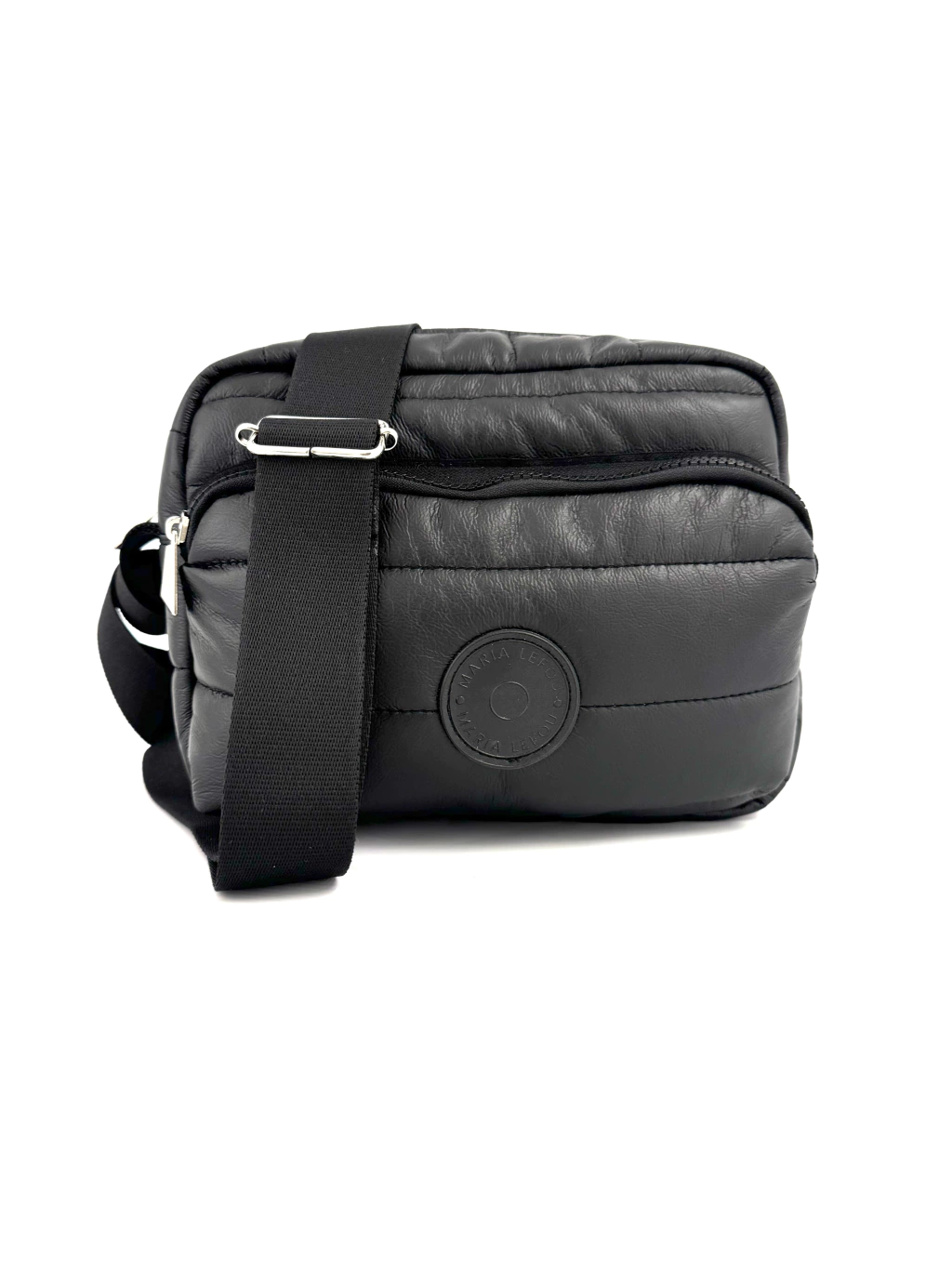 Bandolera alida negra opaca