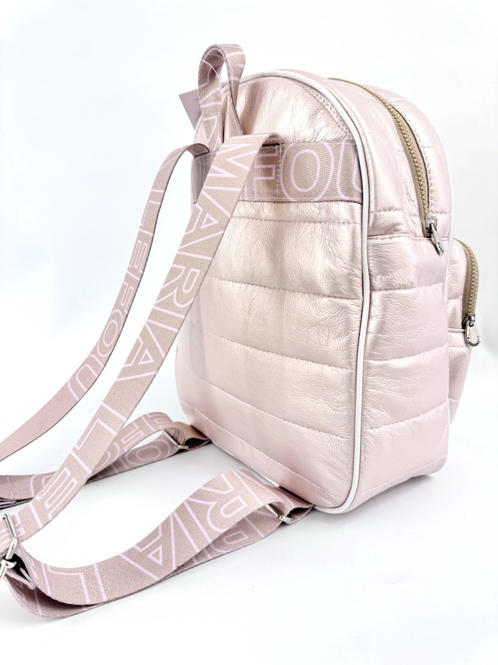 Mochila Camille puffer rosa