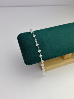 Pulseira pedrinhas transparente - comprar online