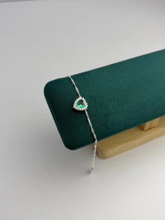 Pulseira coração Alice acqua - comprar online