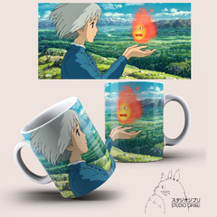 Caneca Premium Castelo animado - Calcifer