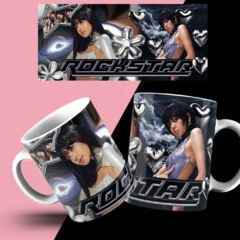 Caneca Premium Lisa Rockstar 2 - Black Pink