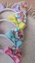 Tiara transparente candy color - comprar online