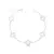 Pulseira 5 trevos brancos resinado - comprar online