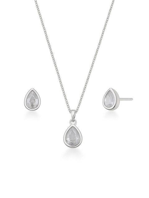 Conjunto gota cristal cartier 45cm - comprar online