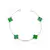 Pulseira 4 trevos verde resinado - comprar online