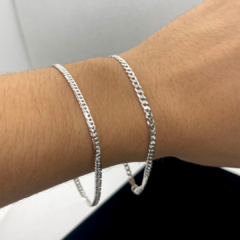Kit 2 pulseiras 3mm - 21 cm 3g cada - loja online