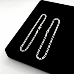 Kit 2 pulseiras 3mm - 21 cm 3g cada na internet