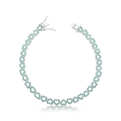 Pulseira riviera corações verde - comprar online