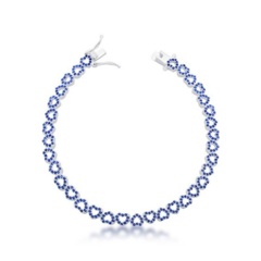 Pulseira riviera corações azul - comprar online