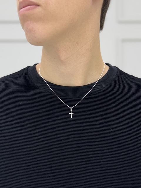 Corrente veneziana 45cm c/ crucifixo P - comprar online