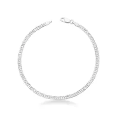 Pulseira elo duplo 3mm 3g - 21cm - comprar online