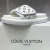 Chinelo Slide Louis Vuitton Branco e Prata na internet