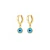 Argola Com Pingente De Olho Grego Banhada Em Ouro - comprar online