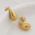 Brinco Esplendor Gota trabalhada banhado em ouro 18K - loja online