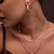Colar duplo Luxor banhado em ouro rosé - comprar online