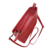 Bolsa Transversal Média Miami Couro Vermelho - LEONEH