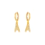 Brinco Argola com Letra Cravejada - comprar online
