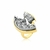 Anel Lunar - Drusa Platinada - comprar online