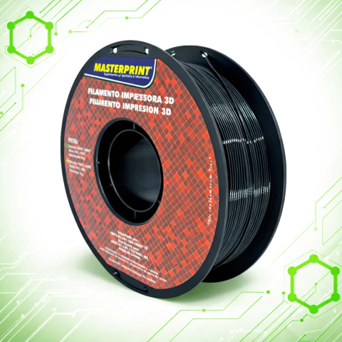 FILAMENTO PETG MASTERPRINT 1Kg - Preto