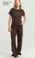 Scrub Feminino Polo - Marrom. Dra Cherie
