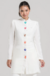 Jaleco Feminino Mickey & Best Friends - Off White-Dra.Cherie - comprar online