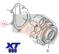 Junta Bomba D'água Yamaha Xt660 / Mt-03 (2004 - 2008) - comprar online