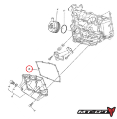 Junta Tampa Do Cárter Yamaha Mt07 (2014 - 2019) - comprar online