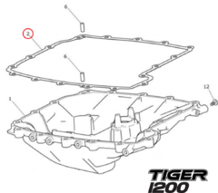 Kit Juntas Laterais Câmbio E Cárter Triumph Tiger 1200 - comprar online