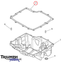 Junta Tampa Do Cárter Triumph Tiger 800 (2011 - 2019) T1230110 - comprar online