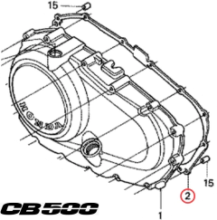 Junta Embreagem Honda Cb500 (1995 - 2008) 11394my5600 - comprar online