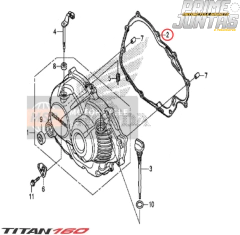 Kit Juntas Laterais Cilindro Tensor Honda Titan 160 (15-22) na internet