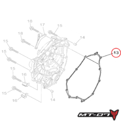 Junta Lateral Embreagem Yamaha Mt07 (2014 - 2019) - comprar online