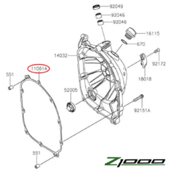 Junta Tampa Lateral Embreagem Kawasaki Z1000 (2010 - 2021) - comprar online