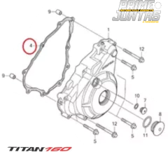 Kit Juntas Laterais Cilindro Tensor Honda Titan 160 (15-22) - PrimeJuntas