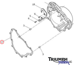 Junta Tampa Estator Triumph Tiger 800 (2011 - 2019) T1260289 - comprar online