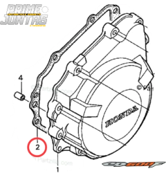 Juntas Laterais Corrente Comando E Cárter Honda Hornet Cb600f (1991 - 2007) - PrimeJuntas