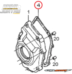 Juntas Laterais Corrente Comando E Cárter Honda Hornet Cb600f (1991 - 2007) - loja online
