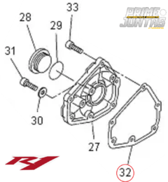 Imagem do Kit Juntas Laterais Cárter E Base Cilindro Yamaha Yzf R1